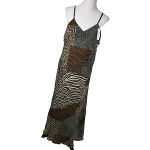 Tu-Lips Women's sz X-Large (cut small) Animal Print Sundress -see Measurements